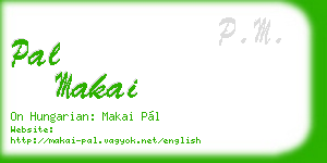 pal makai business card