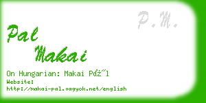 pal makai business card